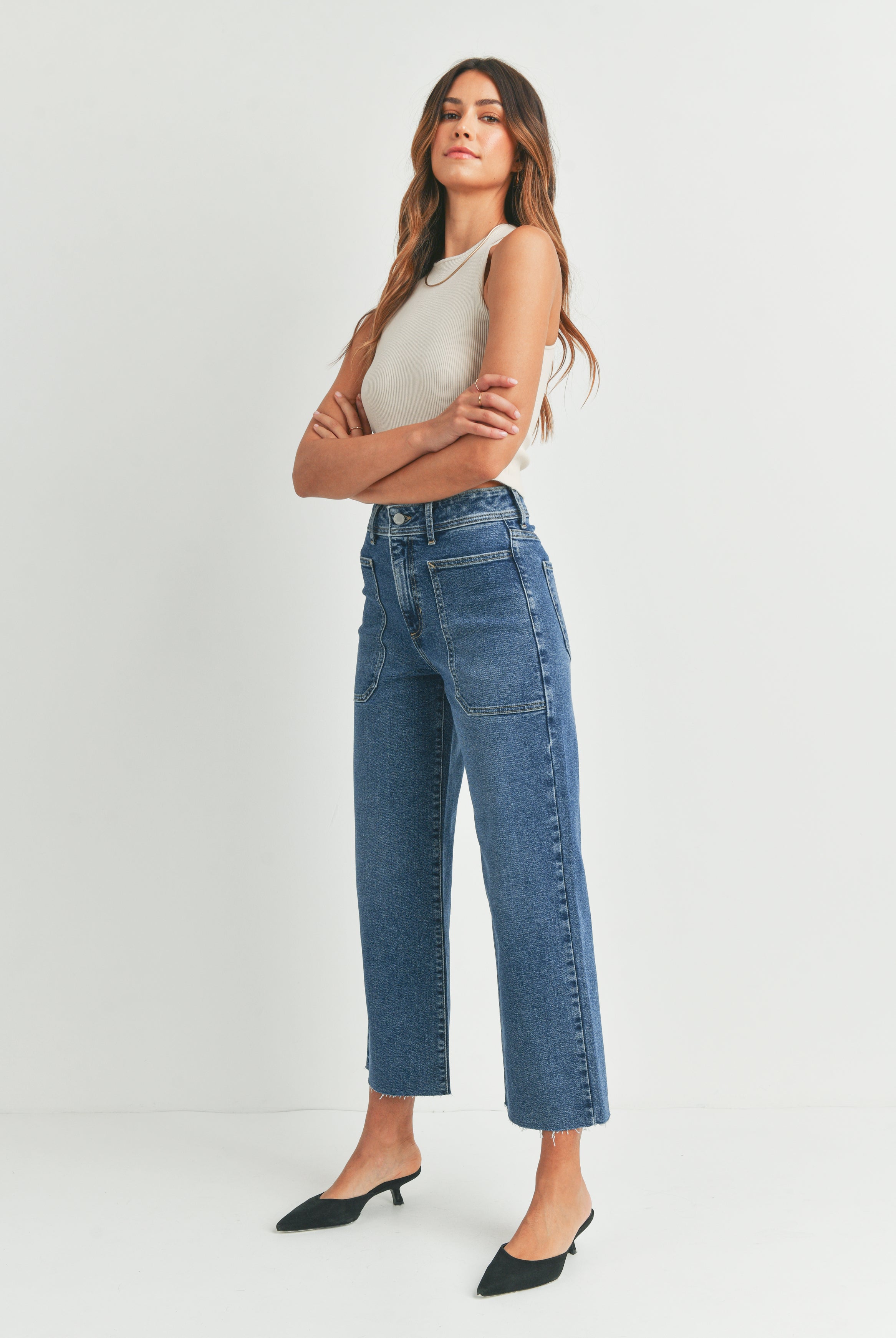 High Rise Utility Jeans Apex Ethical Boutique