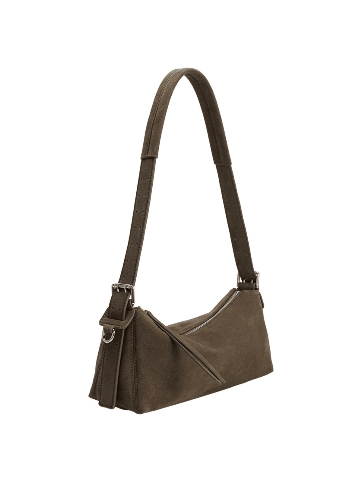 Rose & Lee Co Valeria Suede Shoulder Bag, Olive Bags