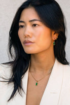Rose & Lee Co Vanessa Necklace, Emerald Necklaces