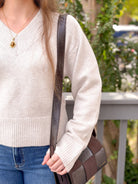 Rose & Lee Co Vanna Sweater, Heather Hazelnut by Sanctuary Sweaters