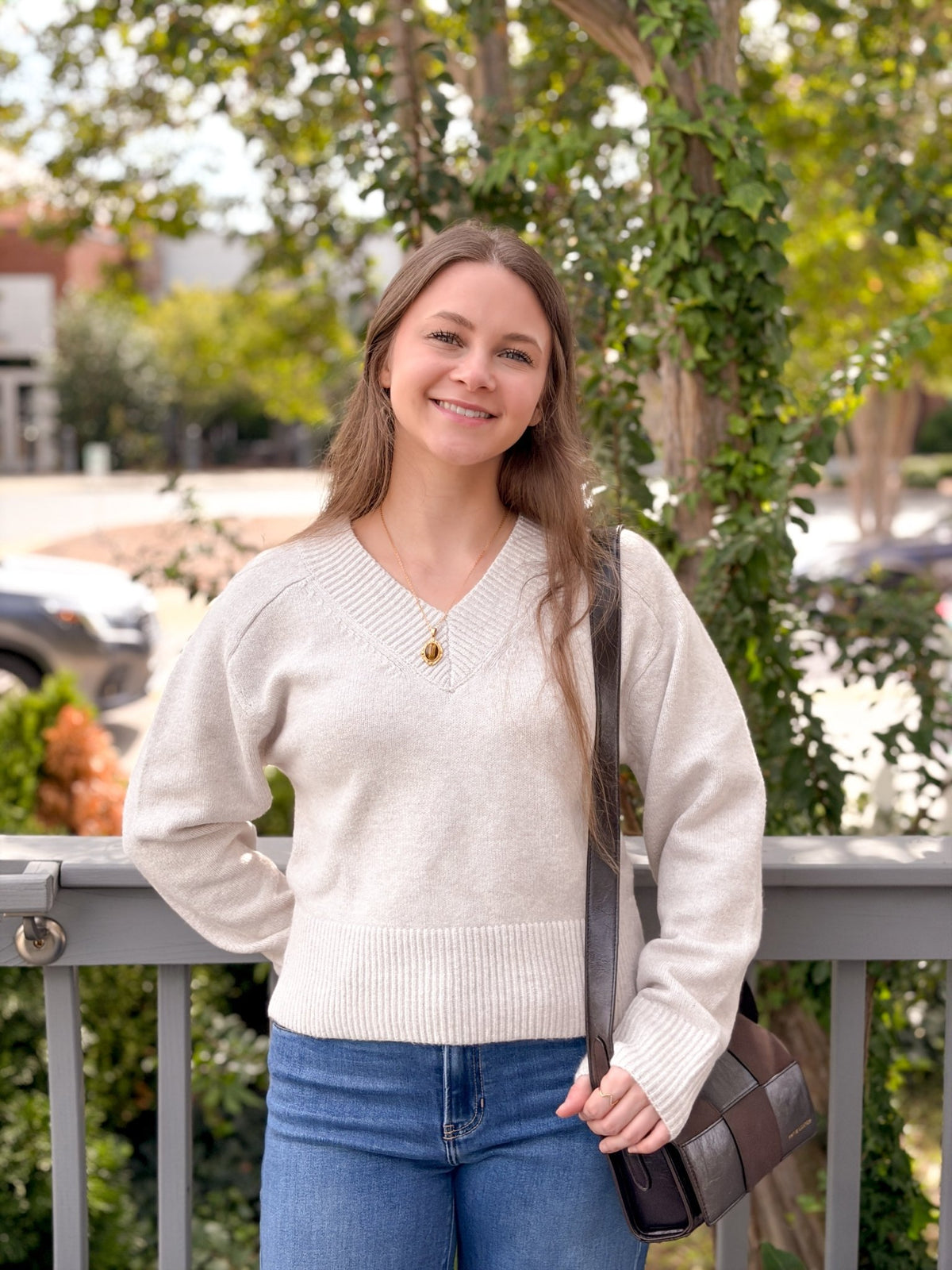 Rose & Lee Co Vanna Sweater, Heather Hazelnut by Sanctuary Sweaters
