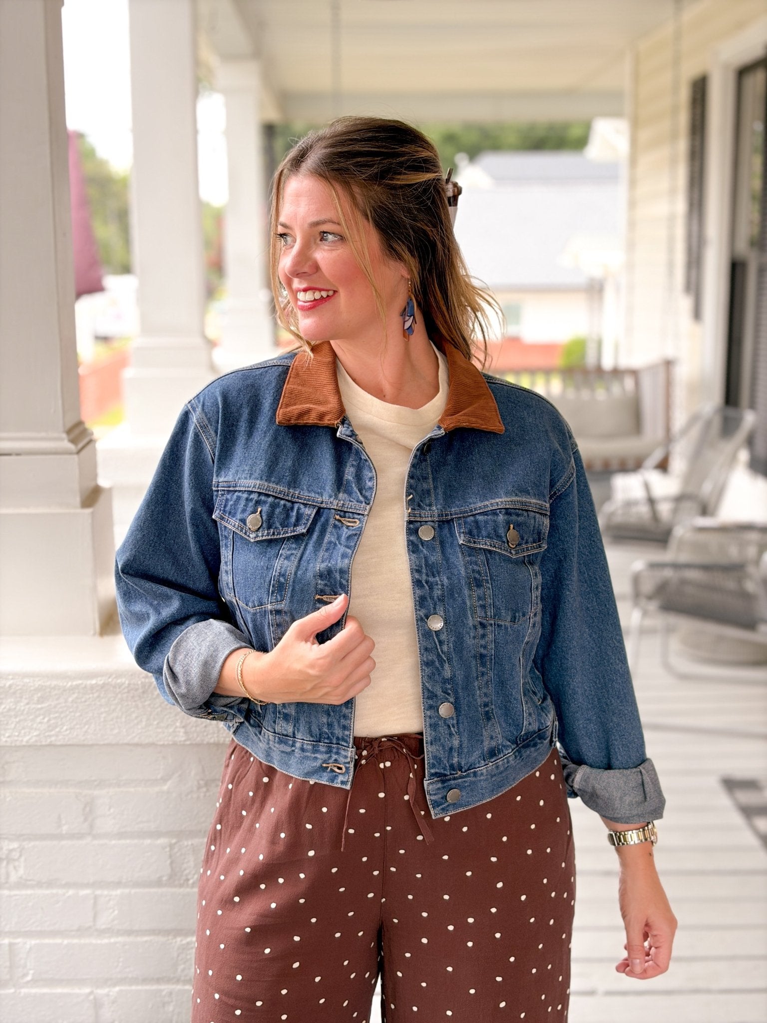 Rose & Lee Co Anton Jacket, Louisiana Blue Jackets