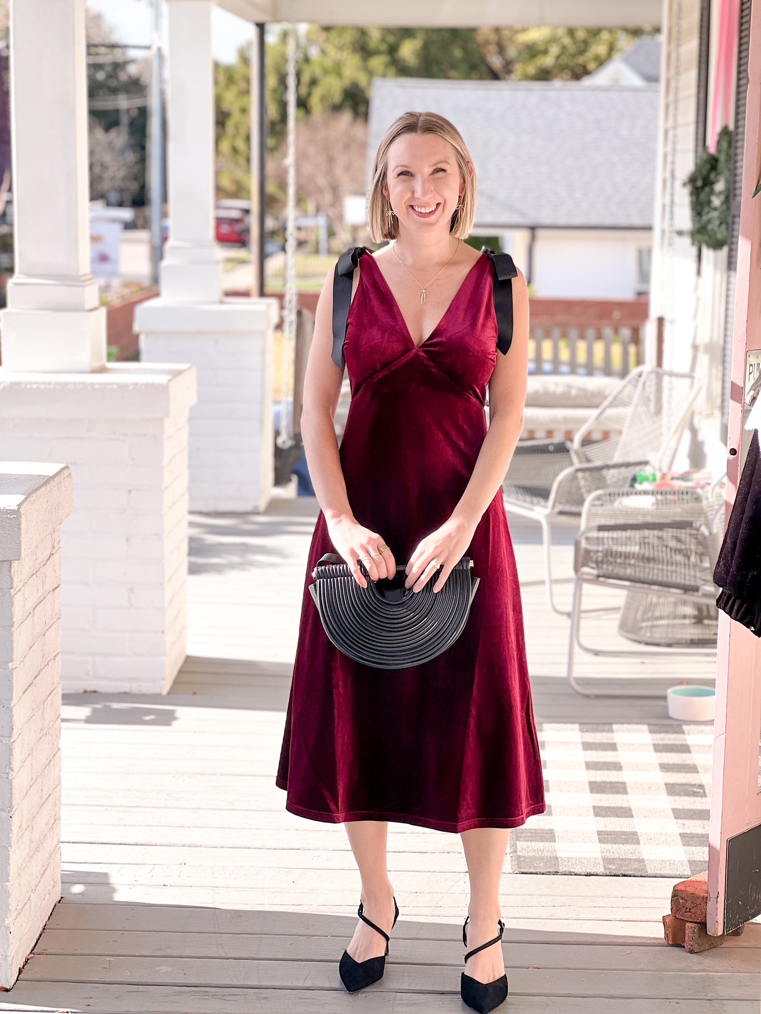 Sleeveless Velvet Plum Event Dress