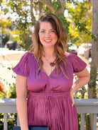 Rose & Lee Co Vera Dress, Berry Event Dress