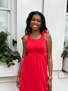 Rose & Lee Co Verona Dress, Bright Ruby Event Dress