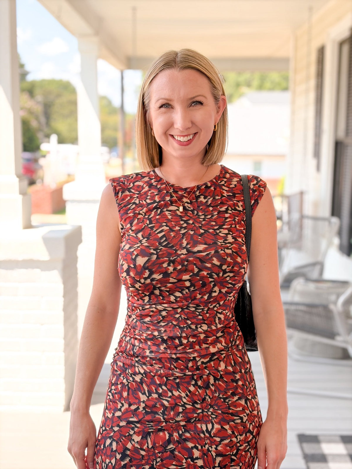Rose & Lee Co Virginia Dress, Red/Black Work Dress