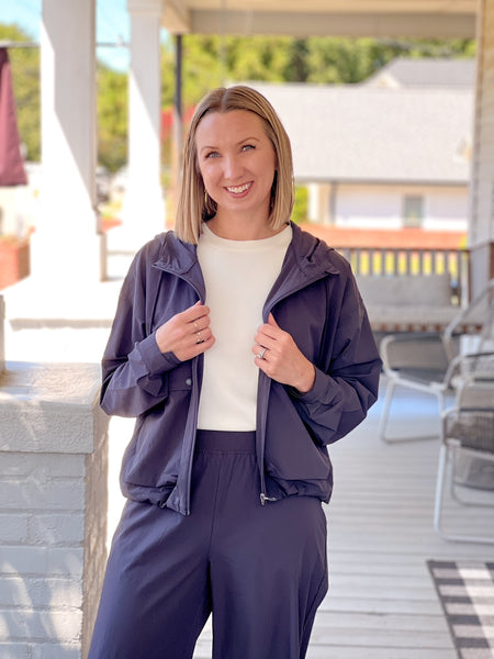 Walker Jacket | Charcoal Blue | ROSE & LEE CO. – Rose & Lee Co