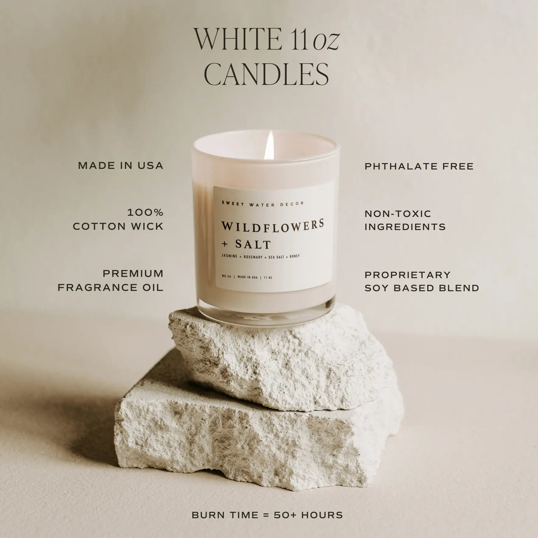 Rose & Lee Co Warm and Cozy Soy Candle, 11 oz Candles