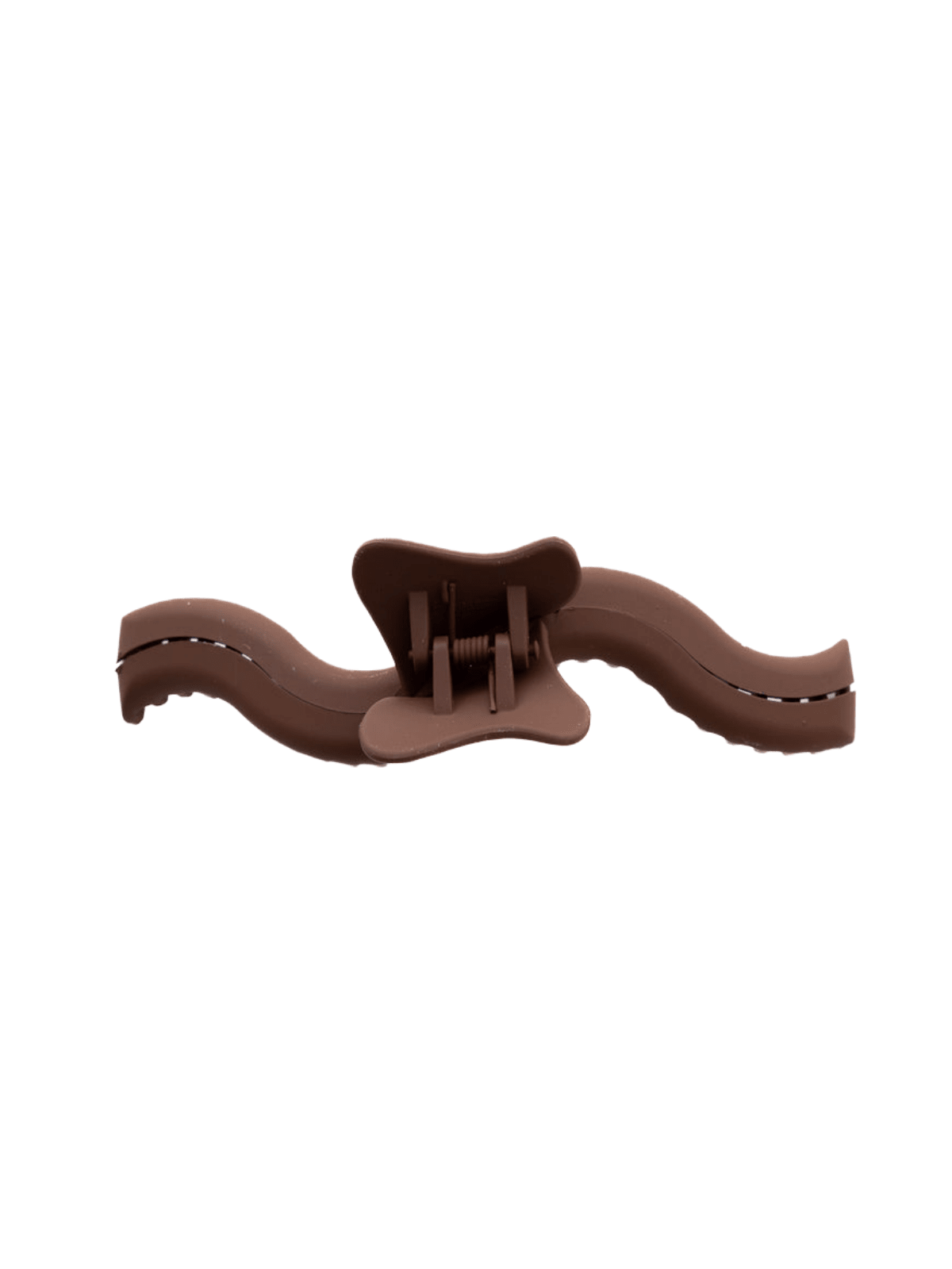Rose & Lee Co Large Wavy Hold Everything Claw Clip, Dark Brown Hair