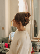 Rose & Lee Co Midi Wavy Hold Everything Claw Clip, Dark Brown Hair