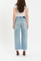 Light Blue Barrel Leg Jeans