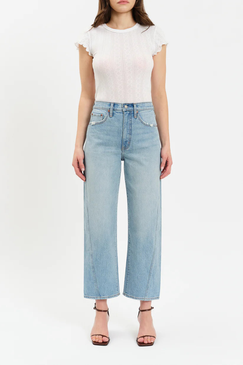 Light Blue Barrel Leg Jeans