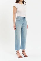 Light Blue Barrel Leg Jeans