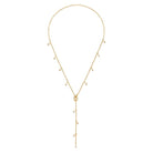 Rose & Lee Co Beaded Lariat Necklace, White Necklaces