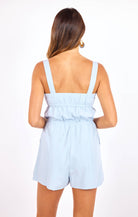 Rose & Lee Co Willow Romper, Light Blue Romper