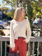 Rose & Lee Co Winterglow Fluffy Cardigan, Frosted Pearl by Z Supply Cardigan