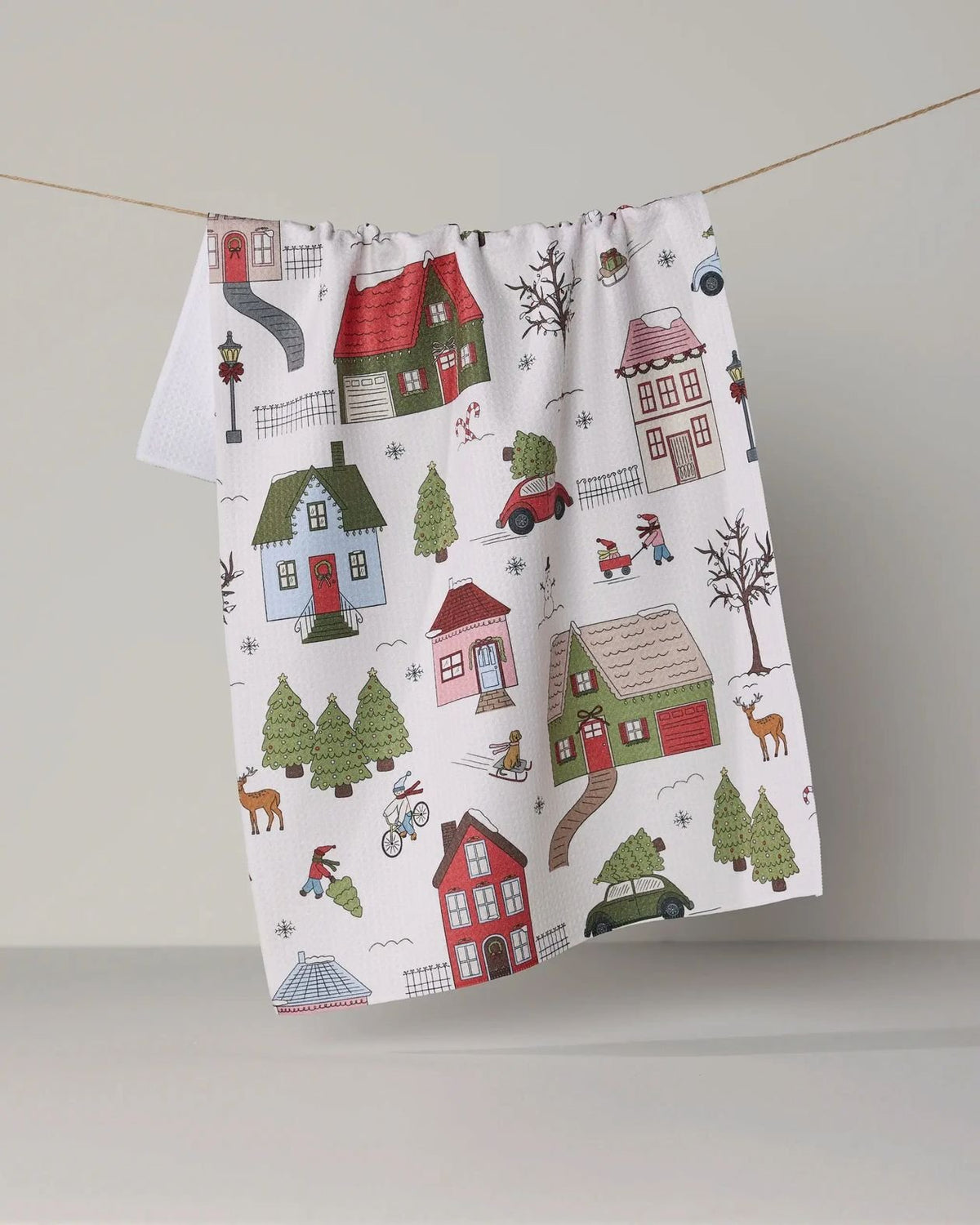 Rose & Lee Co Winter Village Tea Towel Home & Gifts