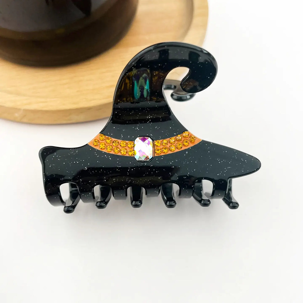 Rose & Lee Co Witch Hat Claw Clip, Assorted Hair