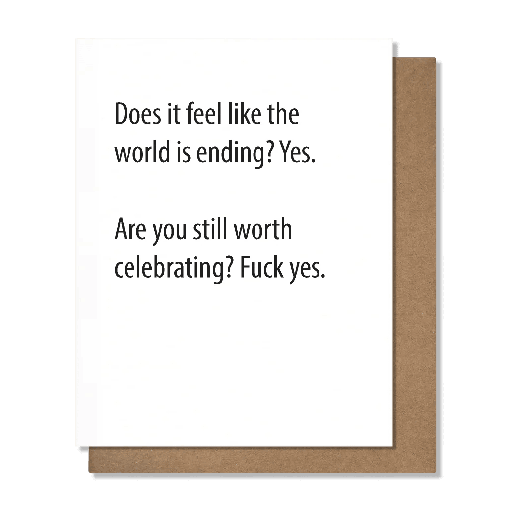 Rose & Lee Co World Ending Birthday Card Stationery