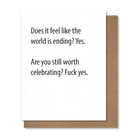 Rose & Lee Co World Ending Birthday Card Stationery