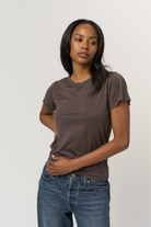 Charcoal Short Sleeve Fitted Tee