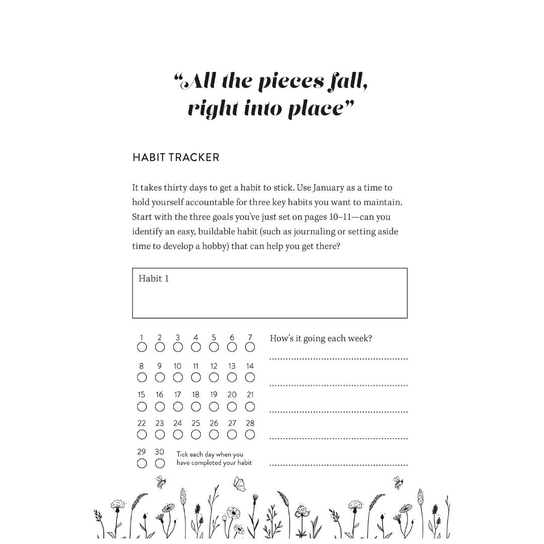 Rose & Lee Co Your Year (Your Version) Guided Journal & Planner Home & Gifts