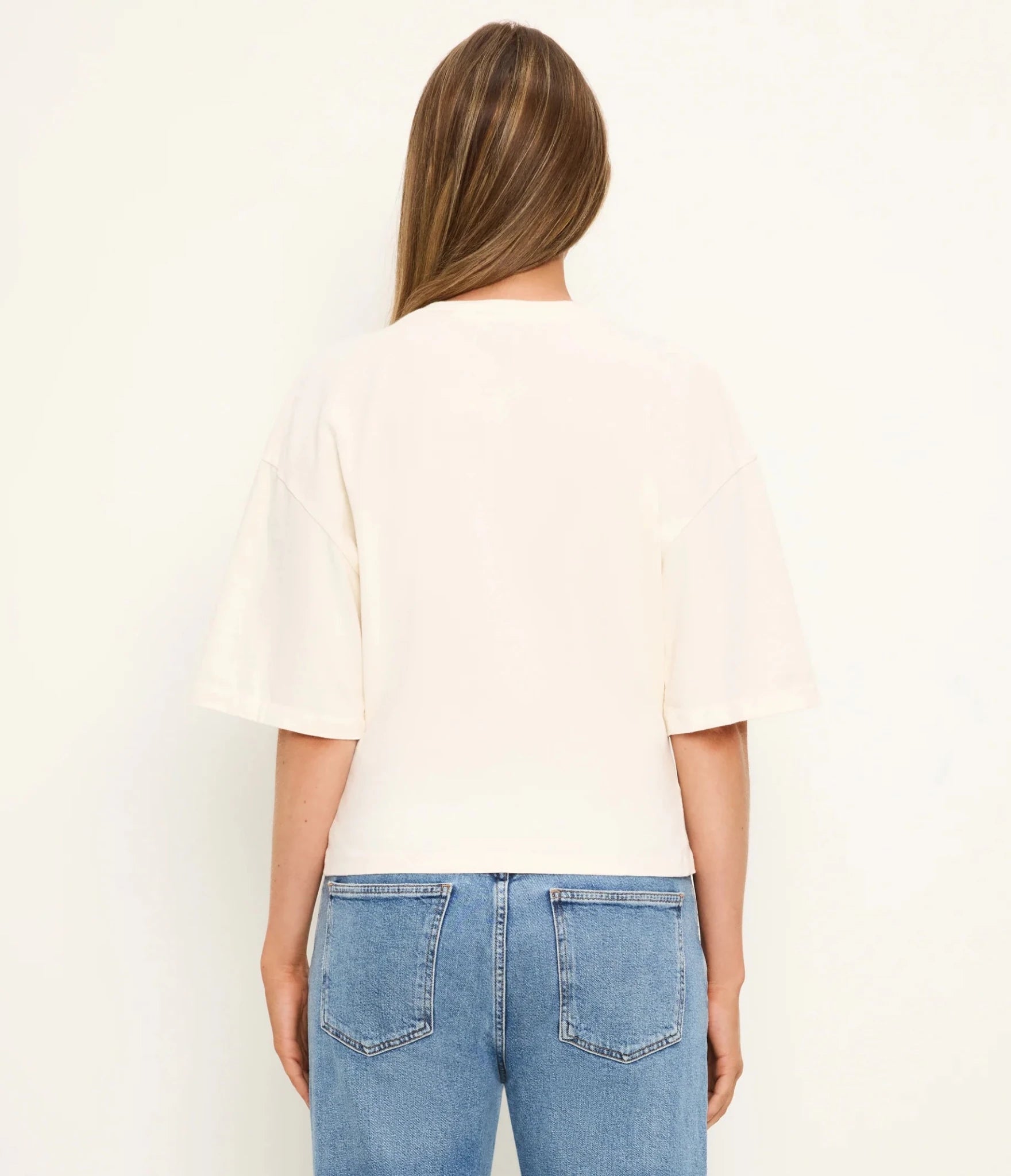 Rose & Lee Co Zinnia Top, Chalk by Michael Stars short sleeve