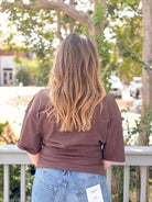 Rose & Lee Co Zinnia Top, Molasses by Michael Stars short sleeve