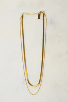 Rose & Lee Co Zoe Layered Necklace, 18k Gold Plated Necklaces