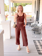 Rose & Lee Co Cali Pants, Chocolate by Marine Layer Pants