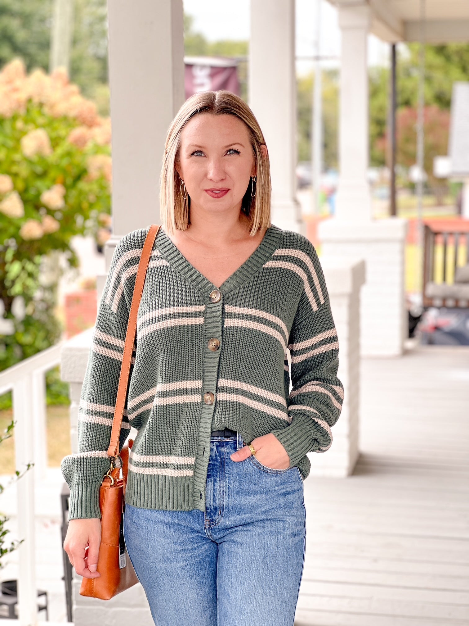 Boyfriend Cardigan Hunter Green ROSE LEE – Rose Lee Co