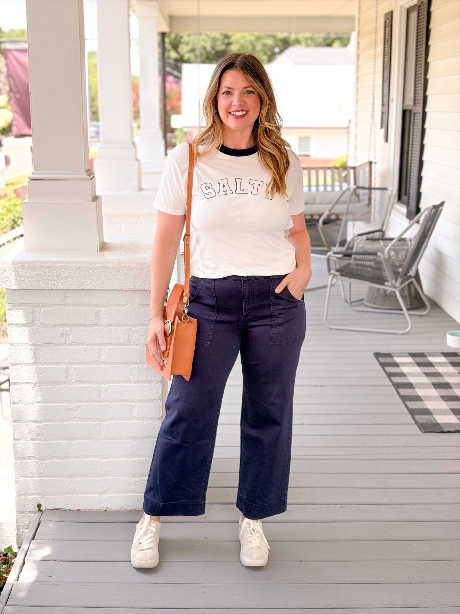 Rose & Lee Co Salty Tee, Sea Salt by Z Supply short sleeve