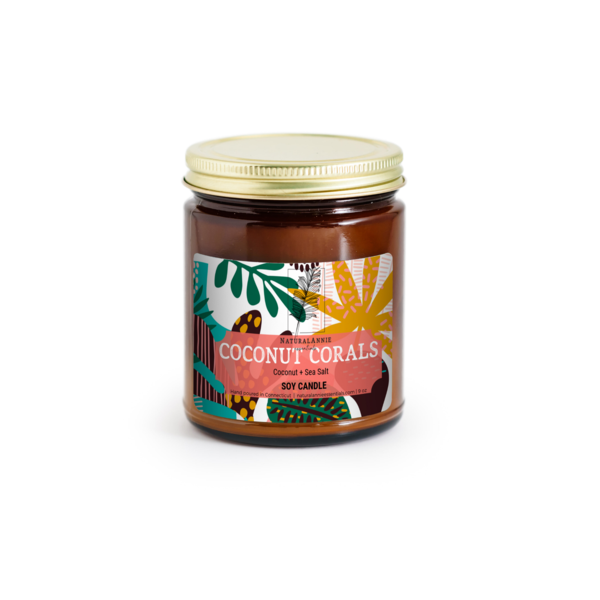 Coconut Coral Soy Candle - Rose & Lee Co