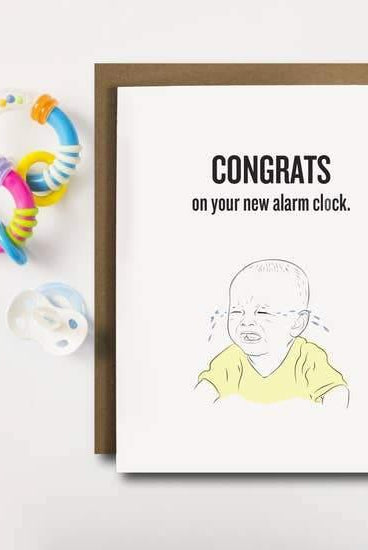 Baby Alarm Clock Card - Rose & Lee Co