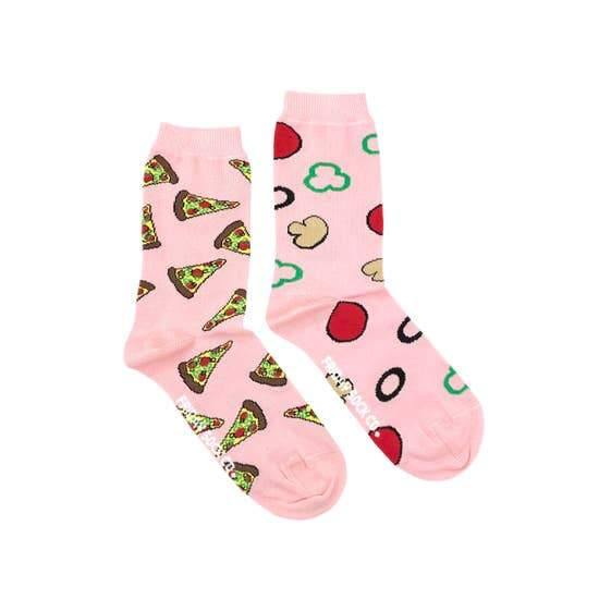 Women's Socks, Pink Pizza - Rose & Lee Co