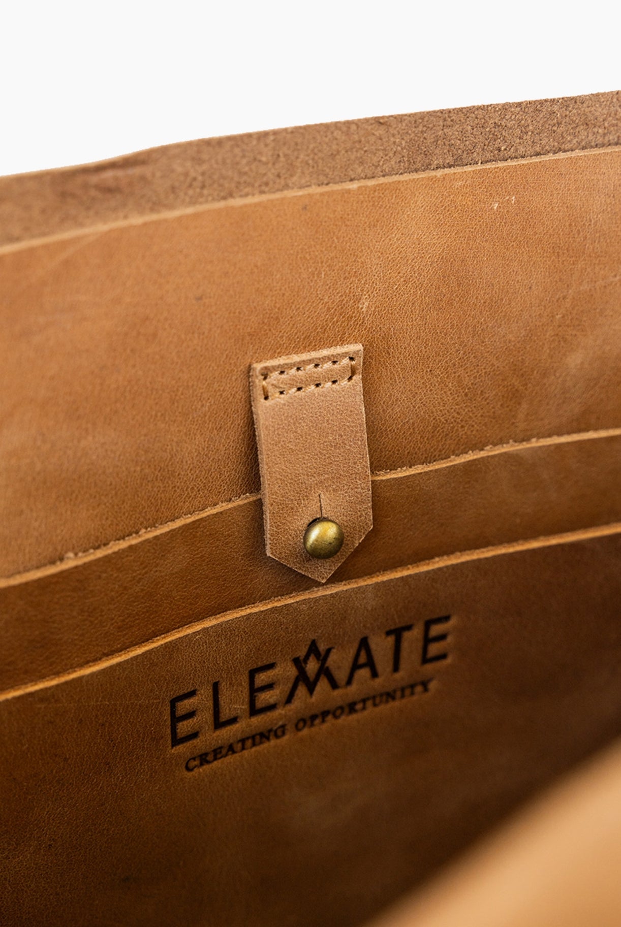 Elevate raw tote black camel Raleigh ethical boutique
