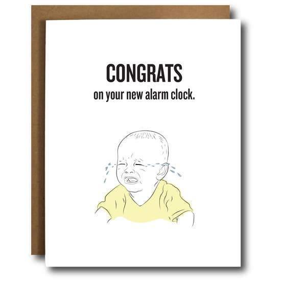 Baby Alarm Clock Card - Rose & Lee Co