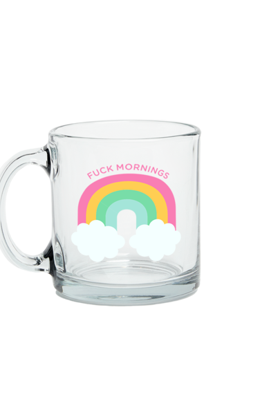 F*ck Mornings Glass Mug - Rose & Lee Co