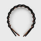 Rose & Lee Co Zig Zag Headband 2pc, Black & Tortoise Hair