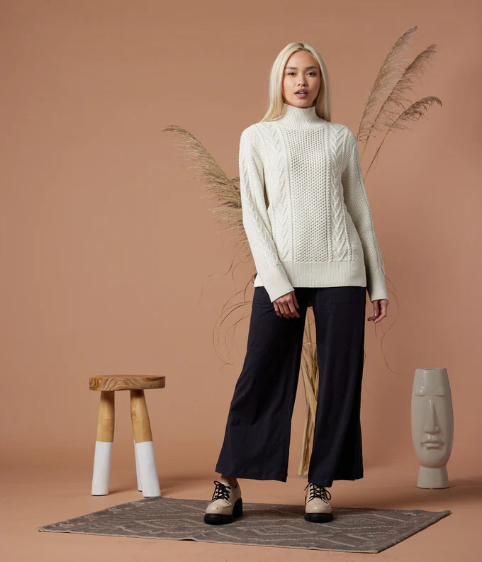 Cable knit sweater Apex Ethical Boutique