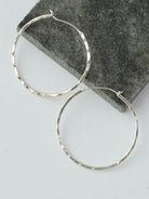 Bamboo Hoops, Silver - Rose & Lee Co