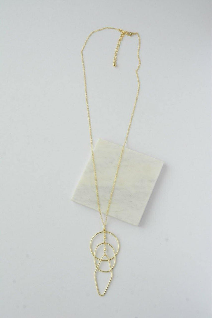 Ripples Necklace, Gold - Rose & Lee Co