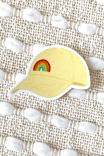 Elyse Breanne Yellow Baseball Hat Sticker Ethical Apex Boutique