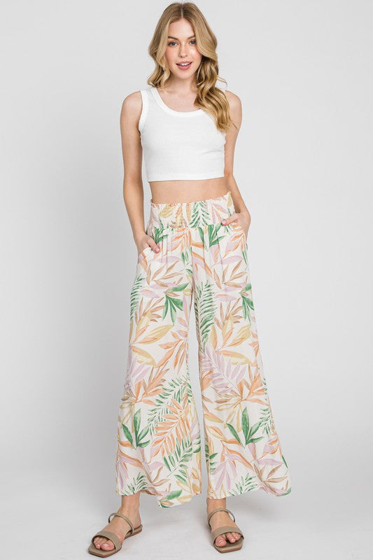 Floral Printed Pants Apex Ethical Boutique
