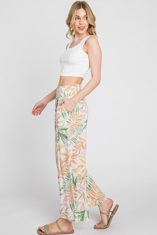 Floral Printed Pants Apex Ethical Boutique