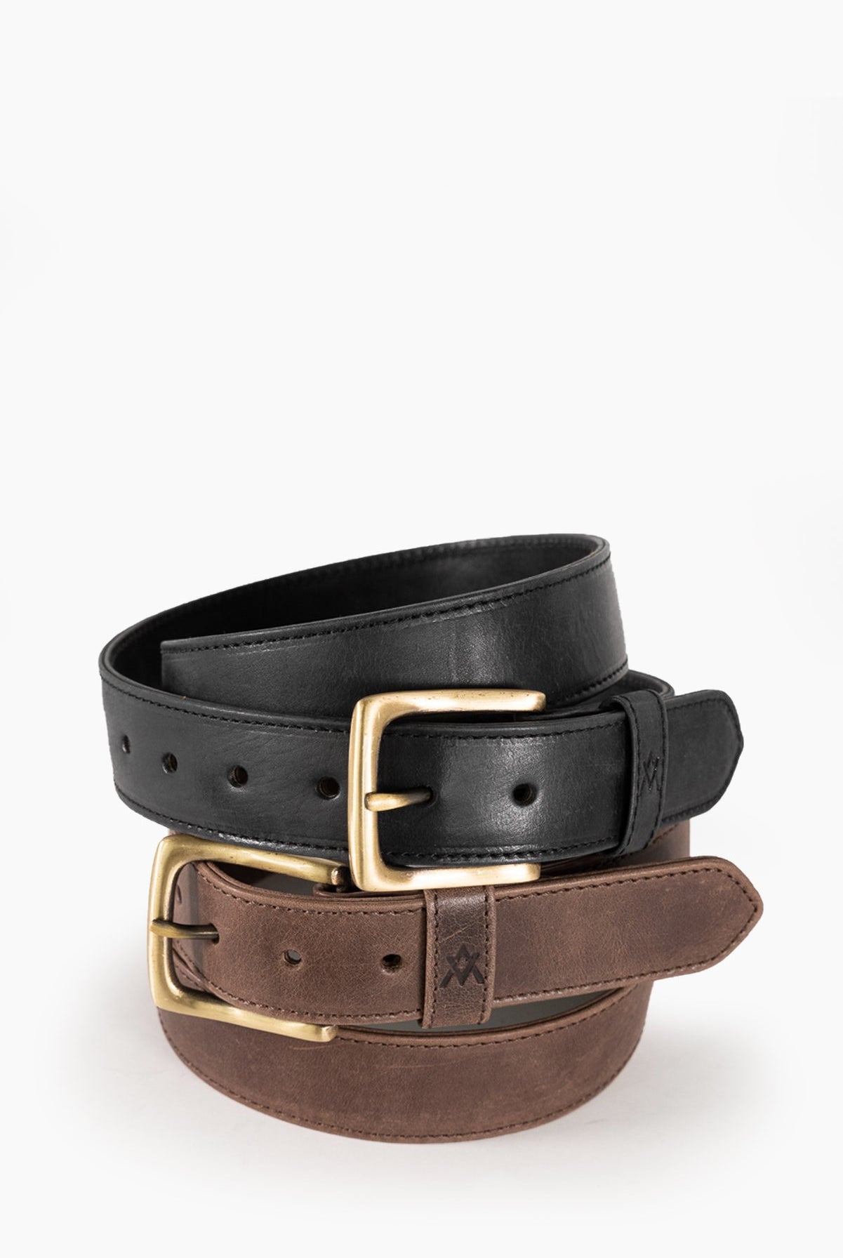 Elevate men's black and brown leather belt raleigh ethical boutique