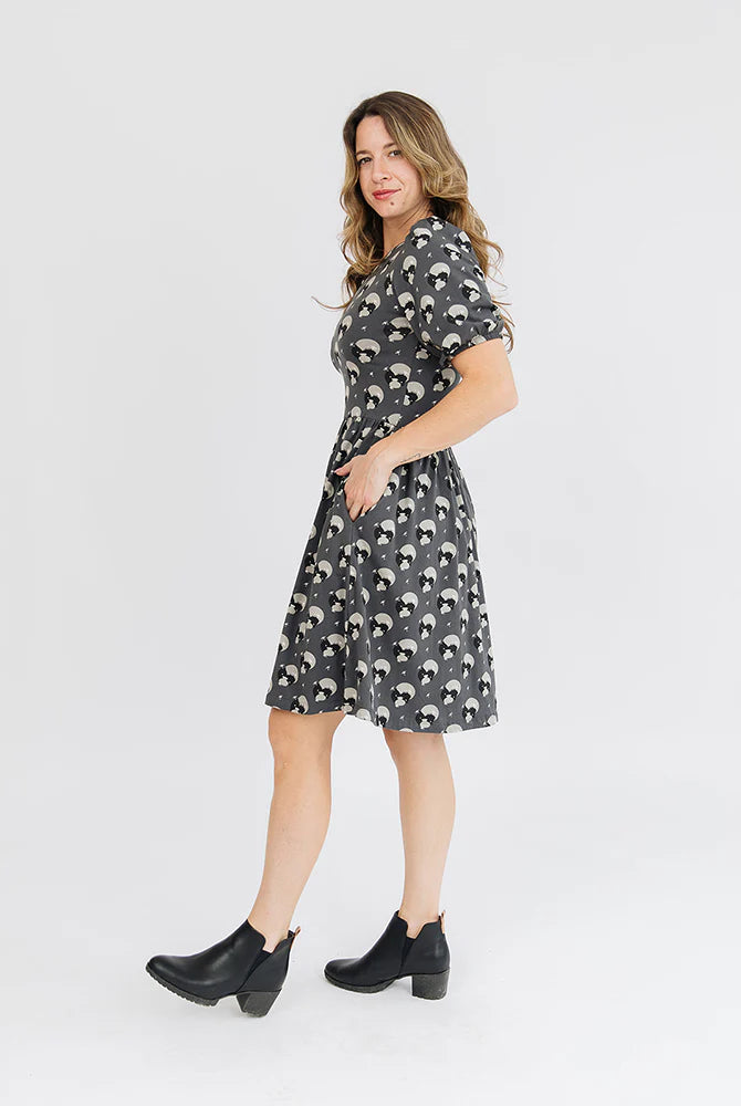 Puff Sleeve Dress Apex Ethical Boutique