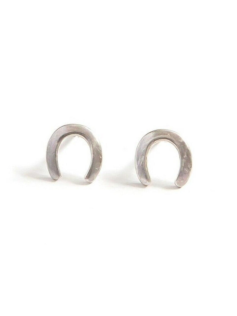Waning Crescent Sterling Studs - Rose & Lee Co