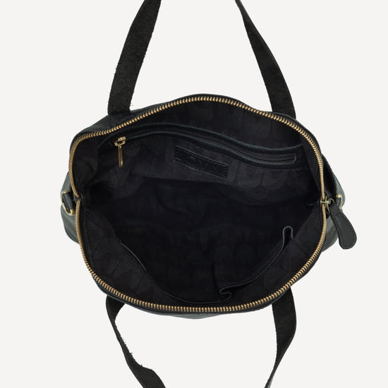 Joyn large half-moon bag black ethical Raleigh boutique