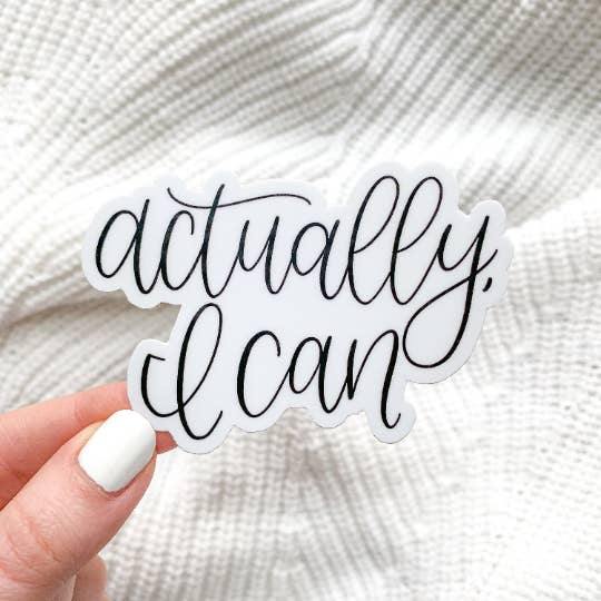 Stickers, Actually I Can - Rose & Lee Co